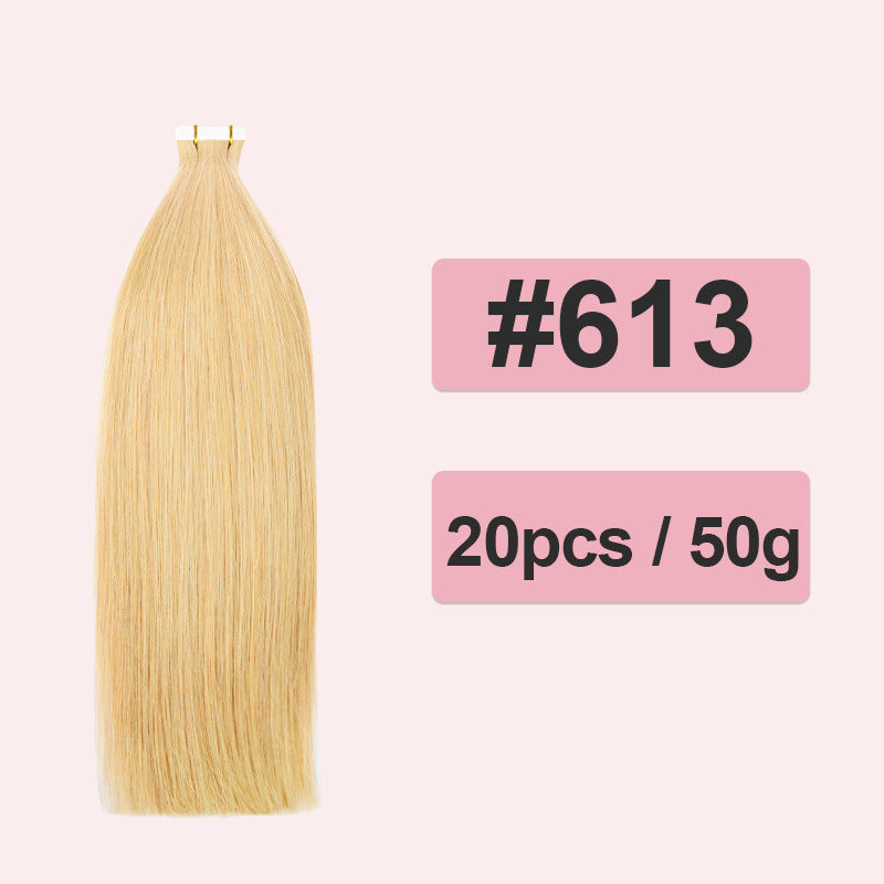Polyester Human Hair Extensions PU Real Wig