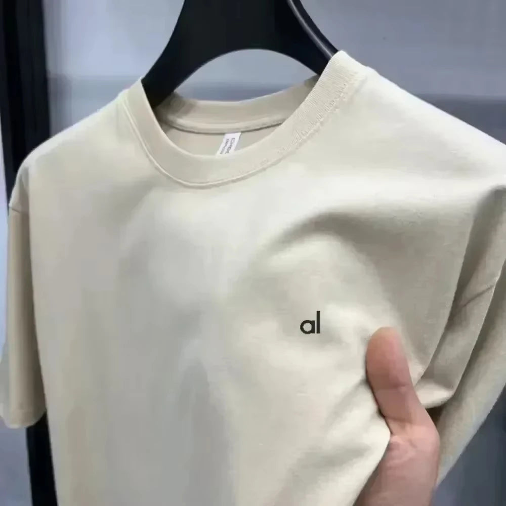 Fashion Women T-shirt Brand Short Sleeve Alo Print Tshirt Clothing Tee Luxury Men T Shirt Print Y2k Streetwear Tops