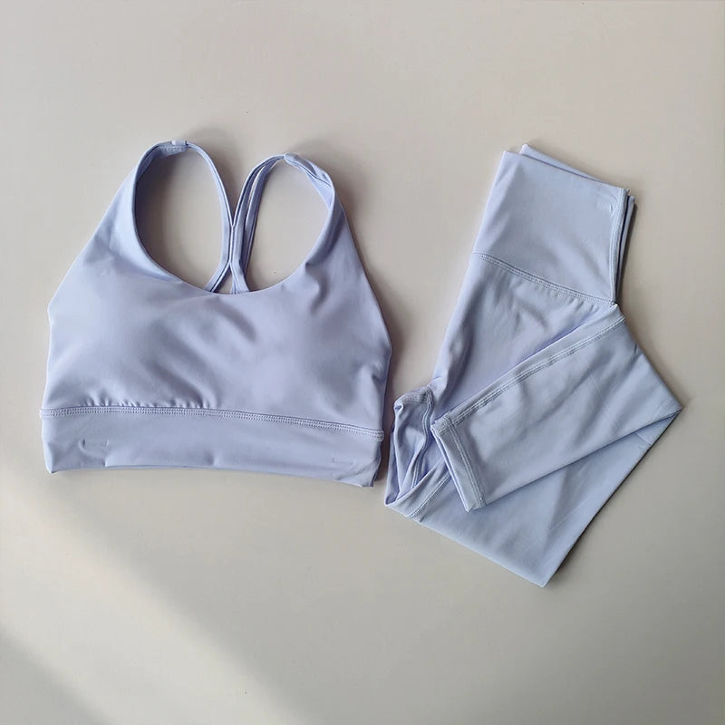 Beautiful fitness tops breathable comfortable and soft and Leggings Tank Top Breathable Set