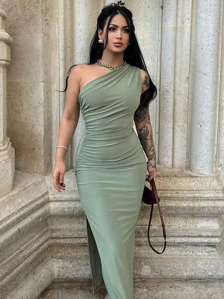 Summer Maxi Dress Fashion Sleeveless Backless Slim Dress Party