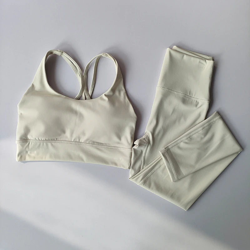 Beautiful fitness tops breathable comfortable and soft and Leggings Tank Top Breathable Set