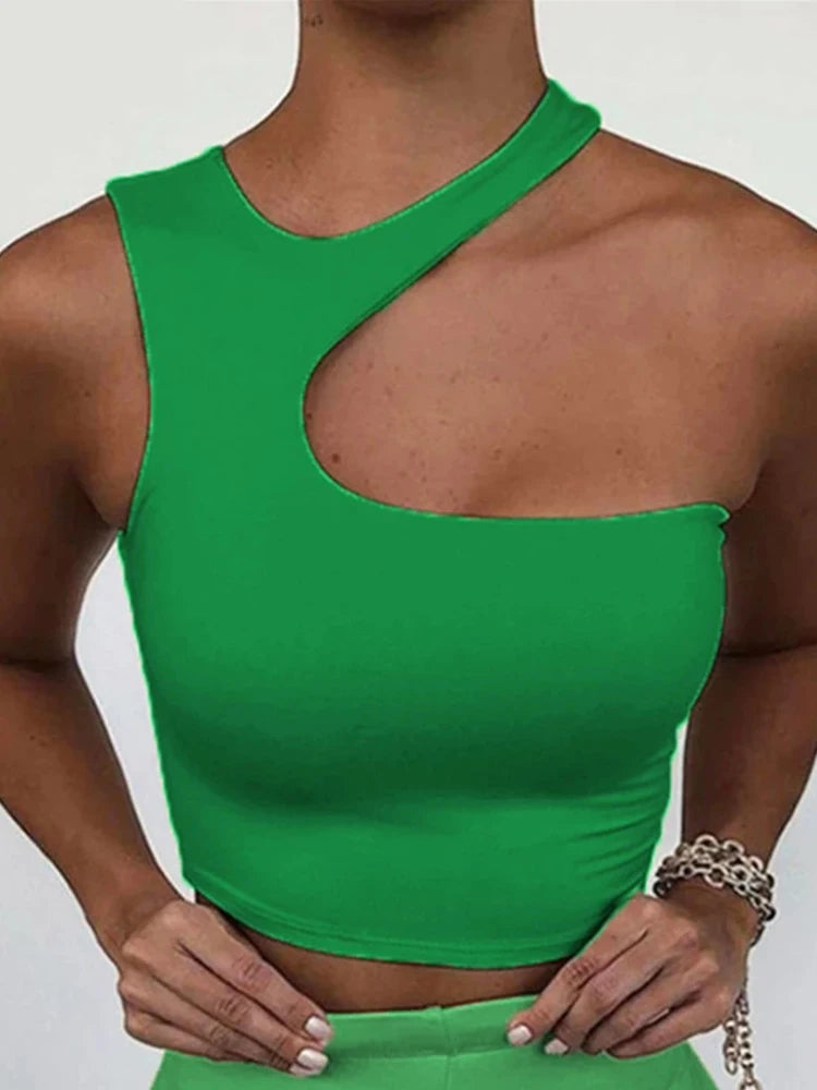 Crop Off Shoulder Skinny Tops