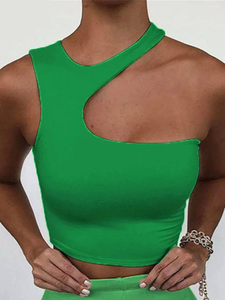 Crop Off Shoulder Skinny Tops