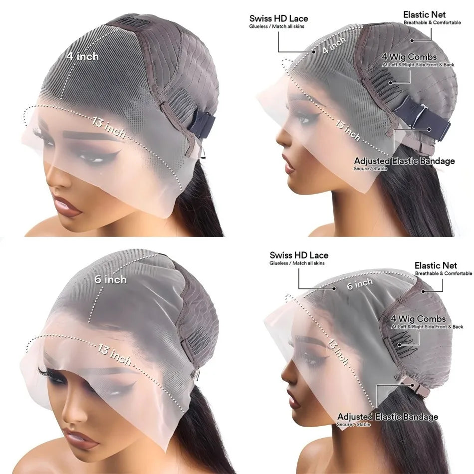 250 Density Human Hair Wigs Chocolate Brown Lace Front Wig Body Wave Wig 13x6 Hd Lace Frontal Wig for Black Women Clearance