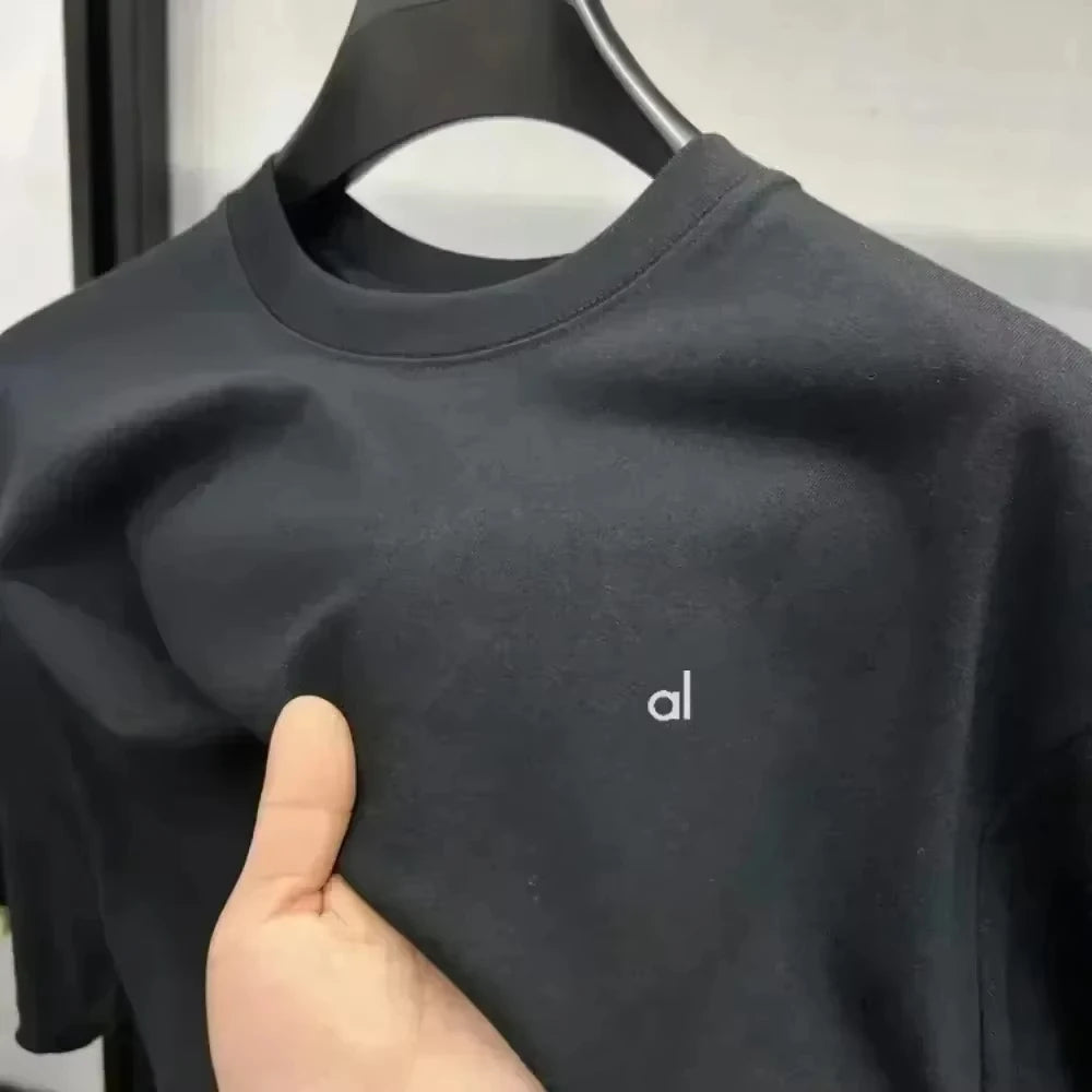 Fashion Women T-shirt Brand Short Sleeve Alo Print Tshirt Clothing Tee Luxury Men T Shirt Print Y2k Streetwear Tops