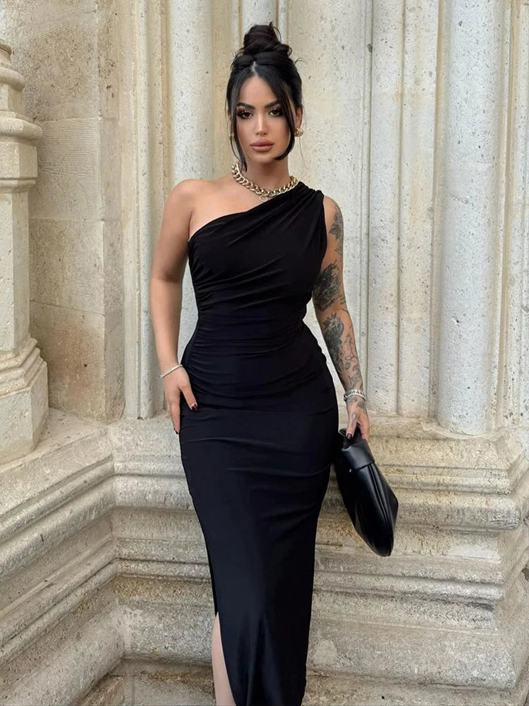 Summer Maxi Dress Fashion Sleeveless Backless Slim Dress Party
