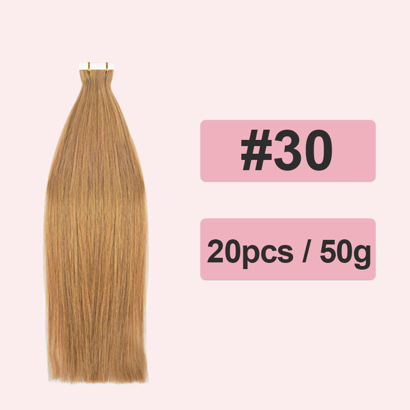 Polyester Human Hair Extensions PU Real Wig
