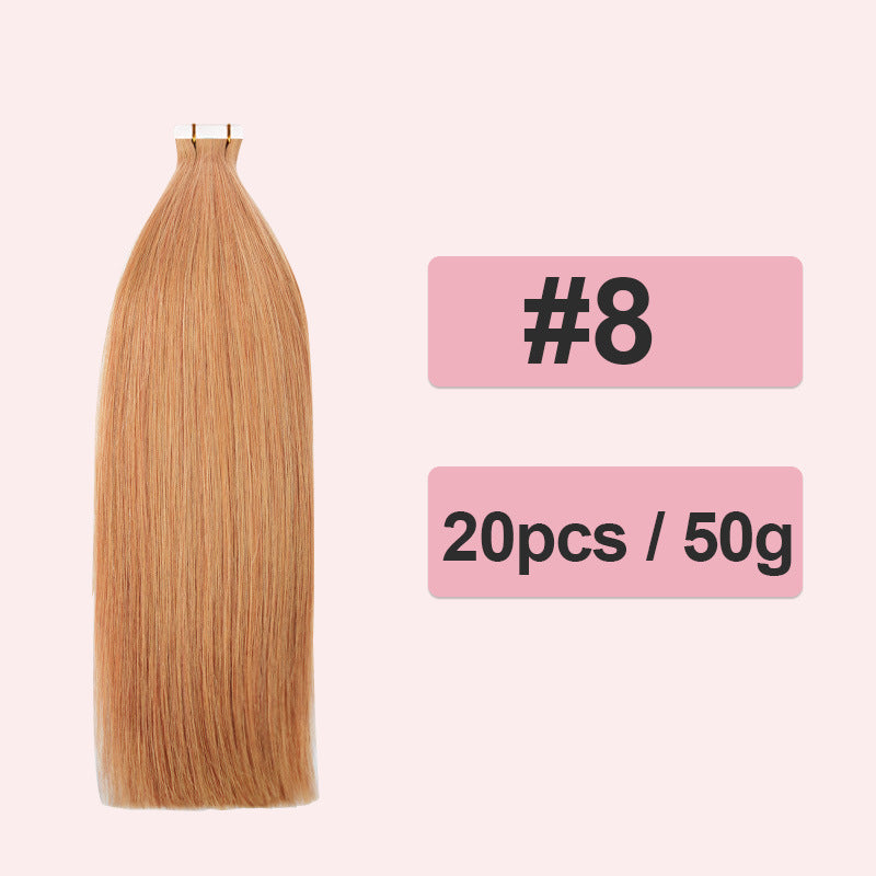 Polyester Human Hair Extensions PU Real Wig