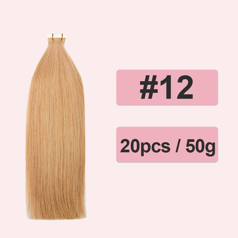 Polyester Human Hair Extensions PU Real Wig