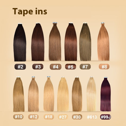 Polyester Human Hair Extensions PU Real Wig