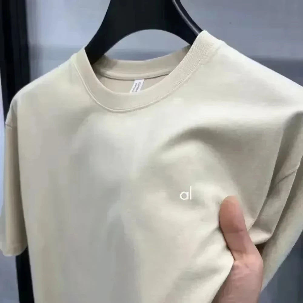 Fashion Women T-shirt Brand Short Sleeve Alo Print Tshirt Clothing Tee Luxury Men T Shirt Print Y2k Streetwear Tops