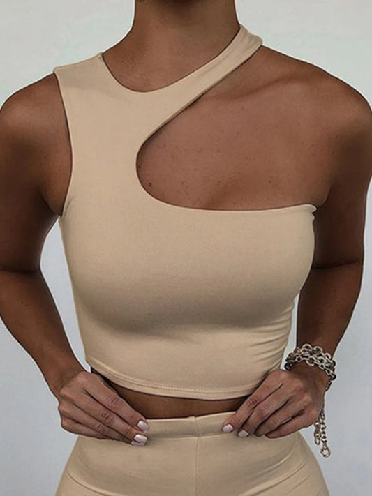 Crop Off Shoulder Skinny Tops