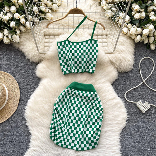 Delicate and Elegant Croped set and skirt