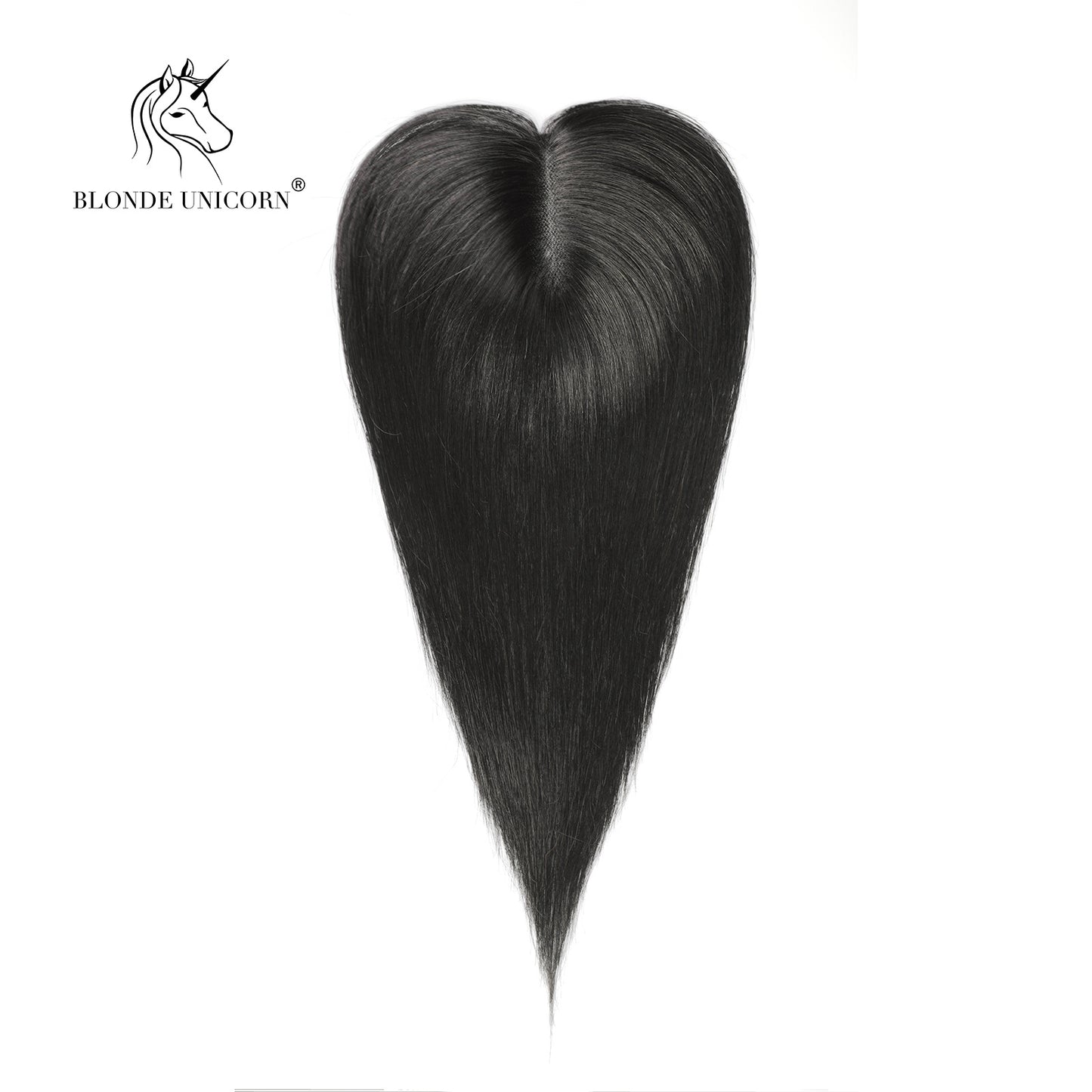 Blonde  Natural Black Hand Tied Real Human Hair Toppers For Women